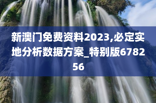 新澳门免费资料2023,必定实地分析数据方案_特别版678256