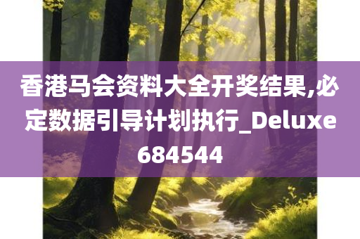 香港马会资料大全开奖结果,必定数据引导计划执行_Deluxe684544