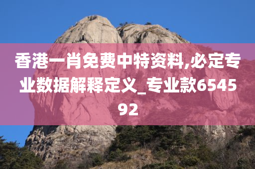 香港一肖免费中特资料,必定专业数据解释定义_专业款654592