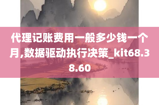 代理记账费用一般多少钱一个月,数据驱动执行决策_kit68.38.60