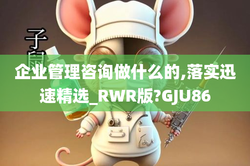 企业管理咨询做什么的,落实迅速精选_RWR版?GJU86