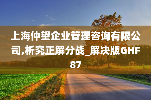 上海仲望企业管理咨询有限公司,析究正解分战_解决版GHF87