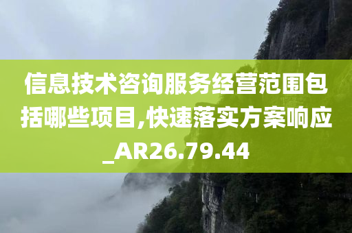 信息技术咨询服务经营范围包括哪些项目,快速落实方案响应_AR26.79.44