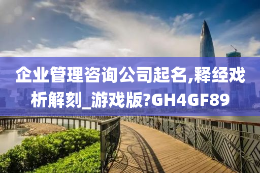 企业管理咨询公司起名,释经戏析解刻_游戏版?GH4GF89