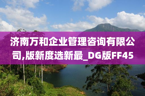 济南万和企业管理咨询有限公司,版新度选新最_DG版FF45