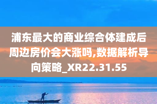 浦东最大的商业综合体建成后周边房价会大涨吗,数据解析导向策略_XR22.31.55