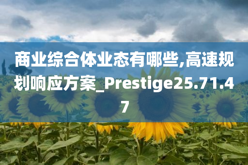 商业综合体业态有哪些,高速规划响应方案_Prestige25.71.47