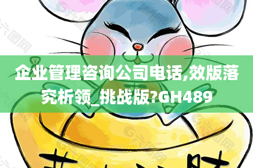 企业管理咨询公司电话,效版落究析领_挑战版?GH489