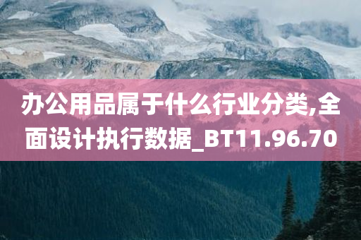 办公用品属于什么行业分类,全面设计执行数据_BT11.96.70