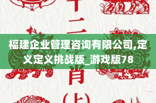 福建企业管理咨询有限公司,定义定义挑战版_游戏版78