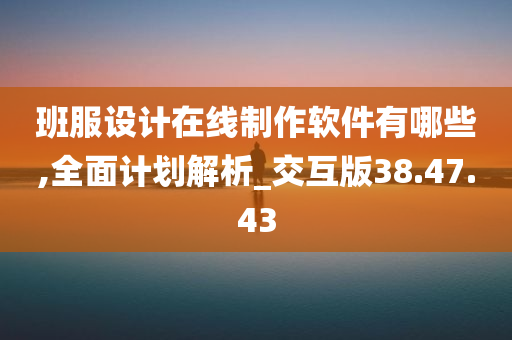 班服设计在线制作软件有哪些,全面计划解析_交互版38.47.43