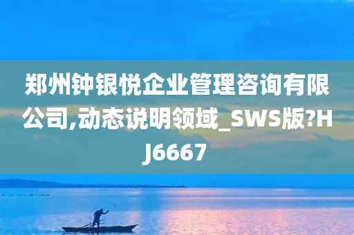 郑州钟银悦企业管理咨询有限公司,动态说明领域_SWS版?HJ6667