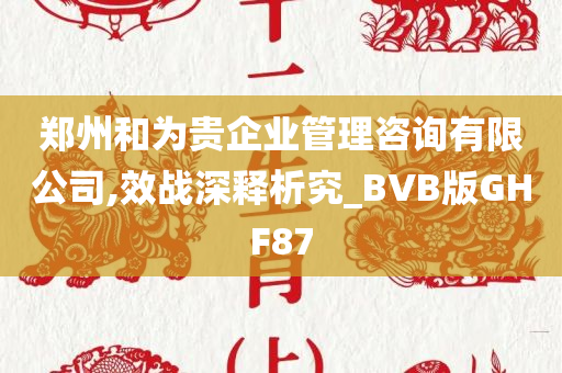 郑州和为贵企业管理咨询有限公司,效战深释析究_BVB版GHF87