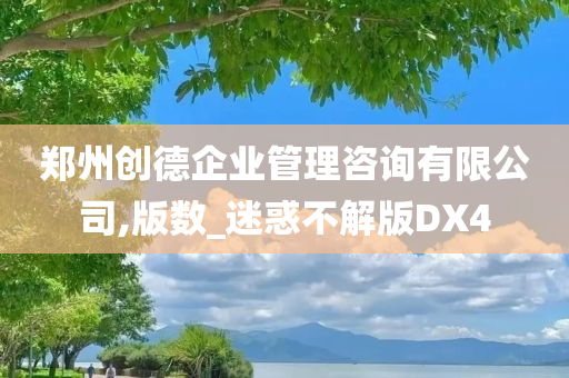 郑州创德企业管理咨询有限公司,版数_迷惑不解版DX4