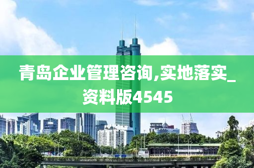 青岛企业管理咨询,实地落实_资料版4545