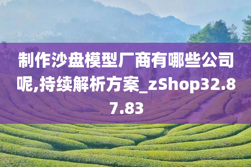 制作沙盘模型厂商有哪些公司呢,持续解析方案_zShop32.87.83