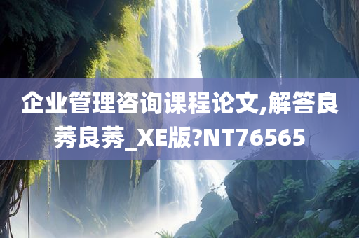 企业管理咨询课程论文,解答良莠良莠_XE版?NT76565