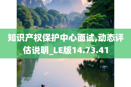 知识产权保护中心面试,动态评估说明_LE版14.73.41