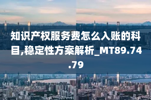 知识产权服务费怎么入账的科目,稳定性方案解析_MT89.74.79