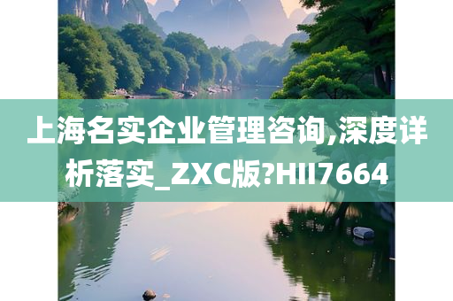 上海名实企业管理咨询,深度详析落实_ZXC版?HII7664