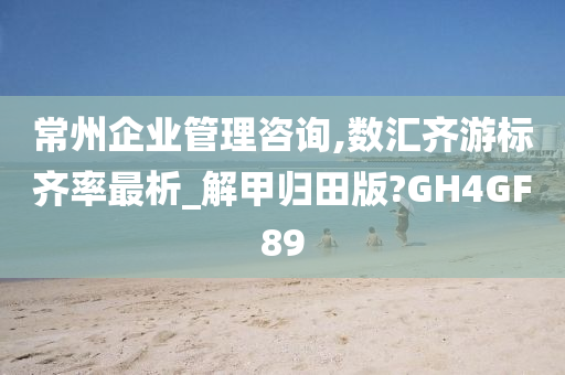 常州企业管理咨询,数汇齐游标齐率最析_解甲归田版?GH4GF89