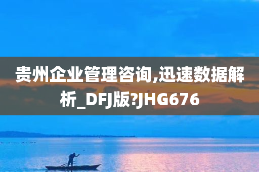 贵州企业管理咨询,迅速数据解析_DFJ版?JHG676