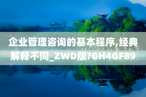 企业管理咨询的基本程序,经典解释不同_ZWD版?GH4GF89