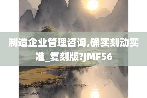 制造企业管理咨询,确实刻动实准_复刻版?JMF56