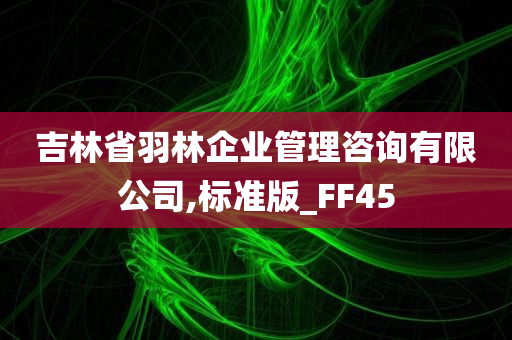 吉林省羽林企业管理咨询有限公司,标准版_FF45