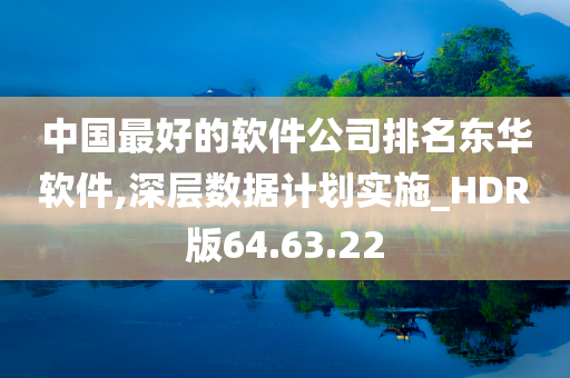 中国最好的软件公司排名东华软件,深层数据计划实施_HDR版64.63.22