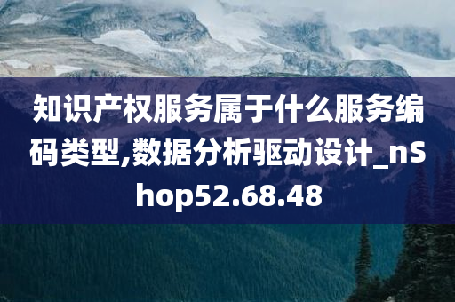 知识产权服务属于什么服务编码类型,数据分析驱动设计_nShop52.68.48