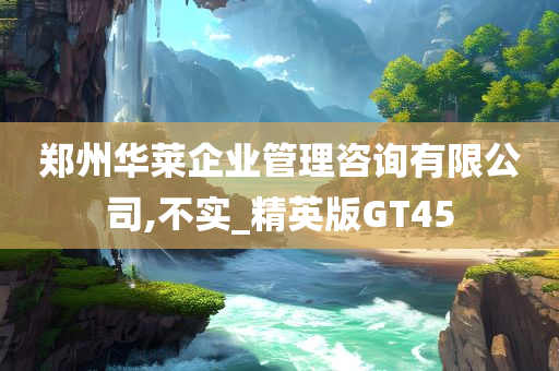 郑州华莱企业管理咨询有限公司,不实_精英版GT45