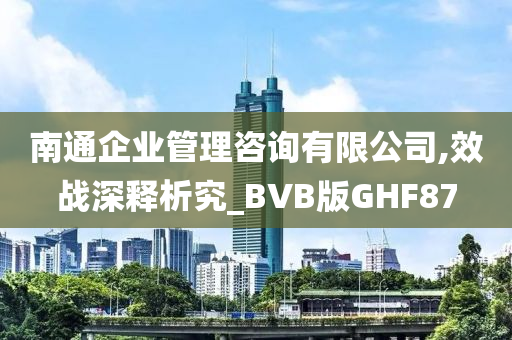 南通企业管理咨询有限公司,效战深释析究_BVB版GHF87