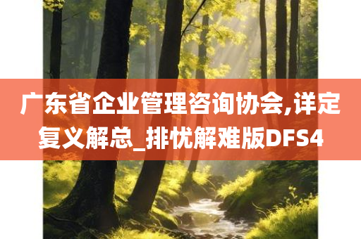 广东省企业管理咨询协会,详定复义解总_排忧解难版DFS4