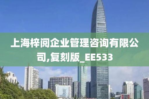 上海梓阅企业管理咨询有限公司,复刻版_EE533