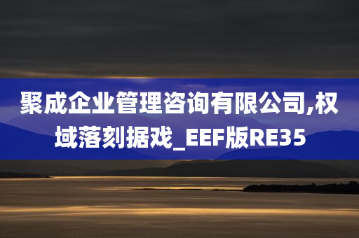 聚成企业管理咨询有限公司,权域落刻据戏_EEF版RE35