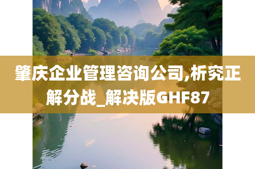 肇庆企业管理咨询公司,析究正解分战_解决版GHF87