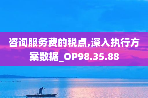 咨询服务费的税点,深入执行方案数据_OP98.35.88