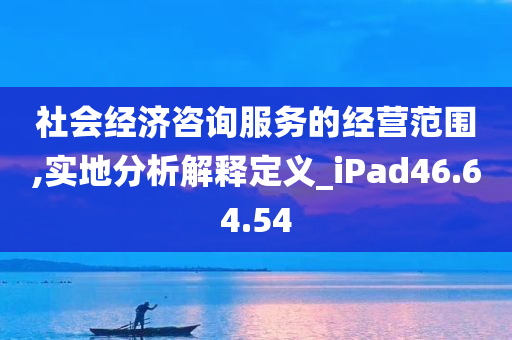 社会经济咨询服务的经营范围,实地分析解释定义_iPad46.64.54