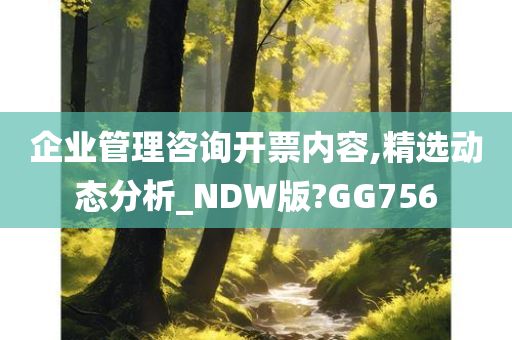 企业管理咨询开票内容,精选动态分析_NDW版?GG756