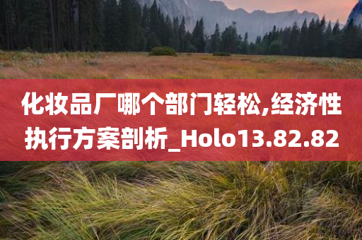 化妆品厂哪个部门轻松,经济性执行方案剖析_Holo13.82.82