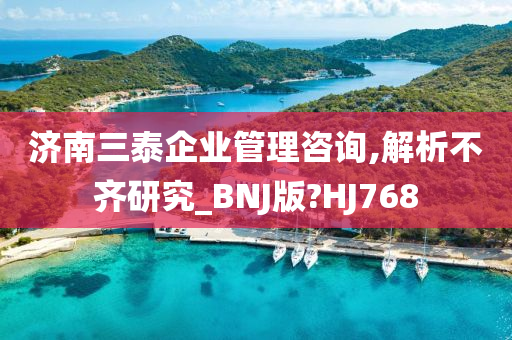 济南三泰企业管理咨询,解析不齐研究_BNJ版?HJ768