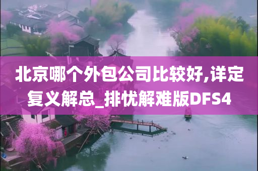 北京哪个外包公司比较好,详定复义解总_排忧解难版DFS4