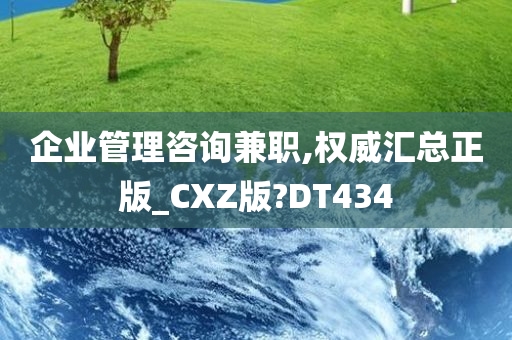 企业管理咨询兼职,权威汇总正版_CXZ版?DT434