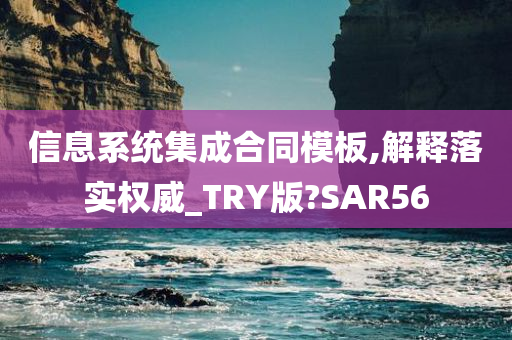 信息系统集成合同模板,解释落实权威_TRY版?SAR56