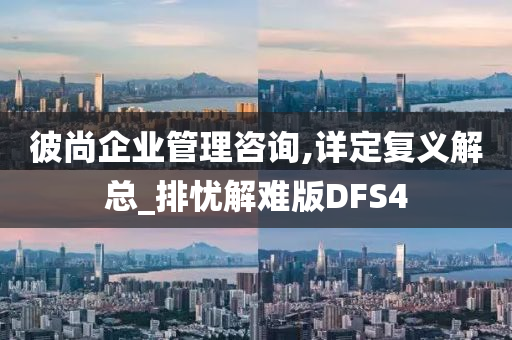 彼尚企业管理咨询,详定复义解总_排忧解难版DFS4