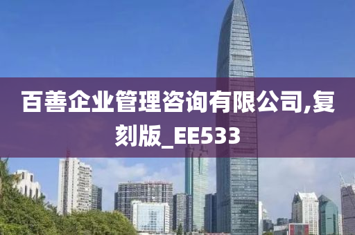 百善企业管理咨询有限公司,复刻版_EE533