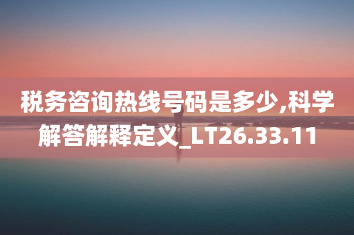 税务咨询热线号码是多少,科学解答解释定义_LT26.33.11