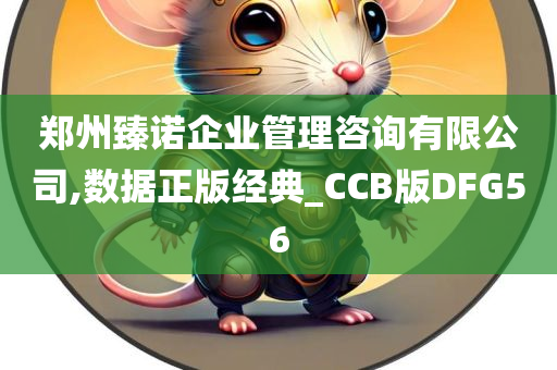 郑州臻诺企业管理咨询有限公司,数据正版经典_CCB版DFG56