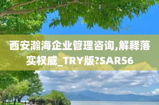 西安瀚海企业管理咨询,解释落实权威_TRY版?SAR56